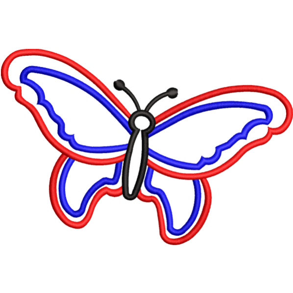 Red and Blue Butterfly