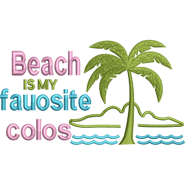Beach Day With Tree Design