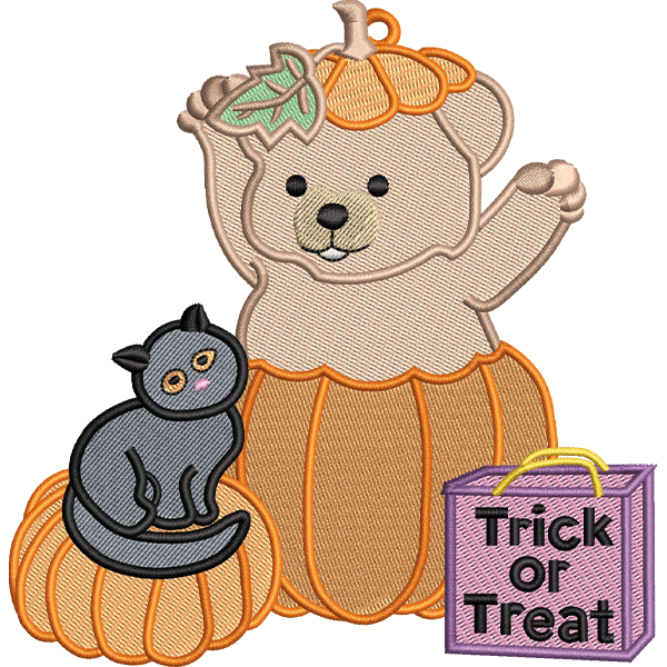 bear embroidery design