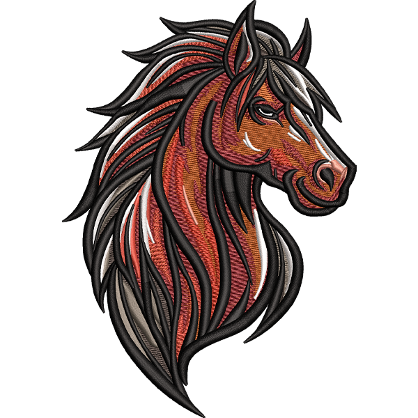 Horse Embroidery Design