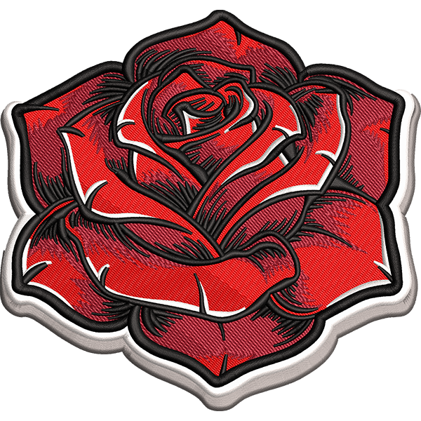 Beautiful Rose Embroidery Design