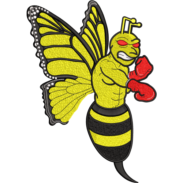bumblebee embroidery design