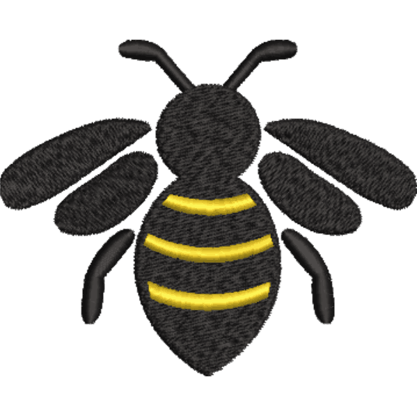 Black Honey Bee Design