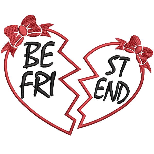 Best Friend Embroidery Design