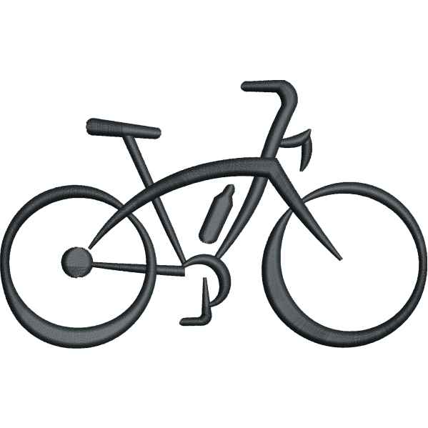 Bicycle Embroidery Design