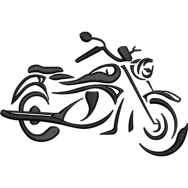 Classic Bike Embroidery Design