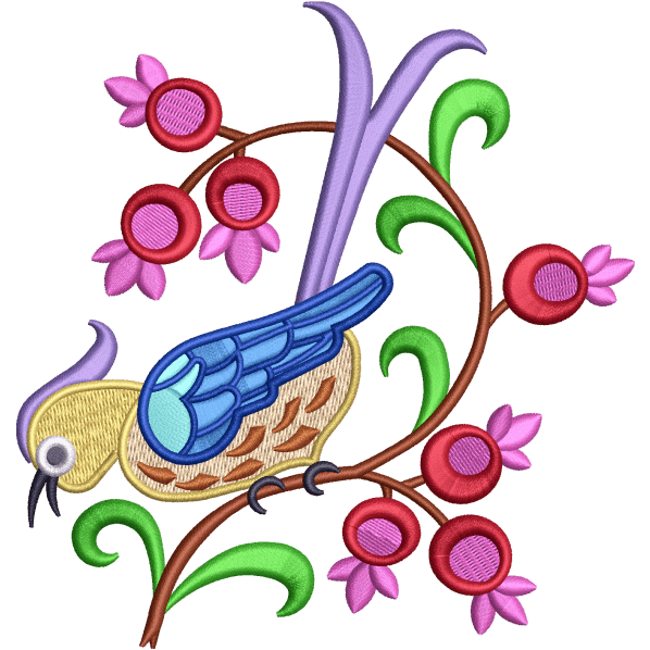 birdie embroidery design