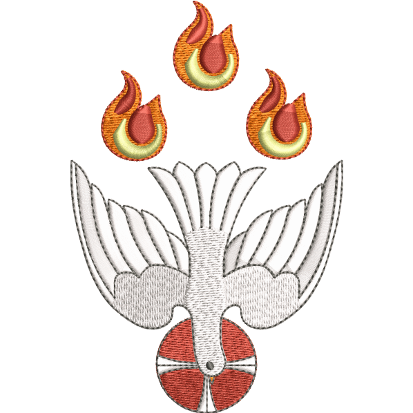 Pentecost Dove with Flames