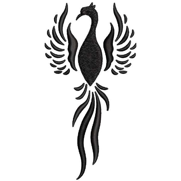 Monochrome Peacock Design