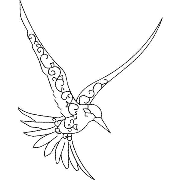 Hummingbird Outline