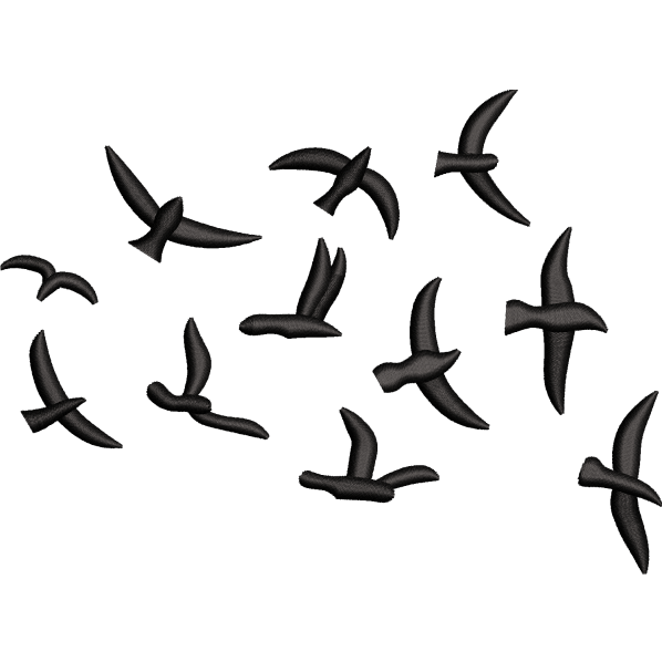 Group Bird Flying Design