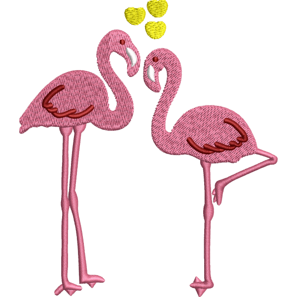 Pink Shaded Flamingo Design