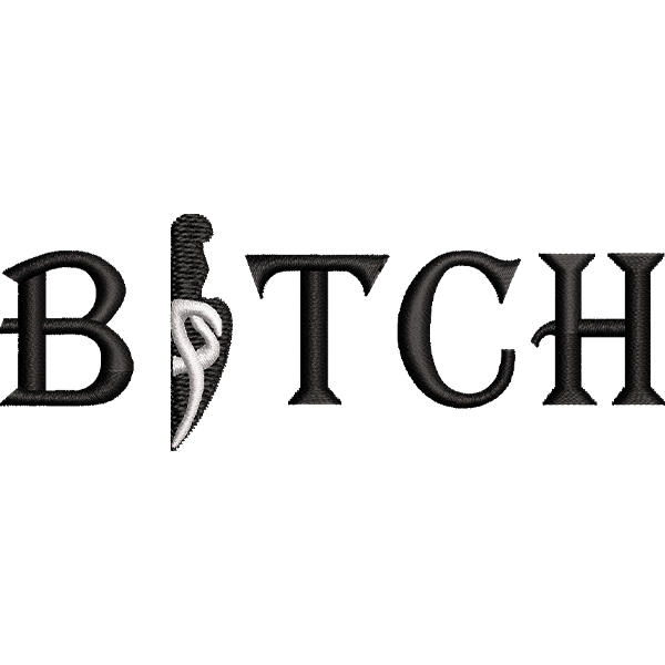 Bitch Text Design