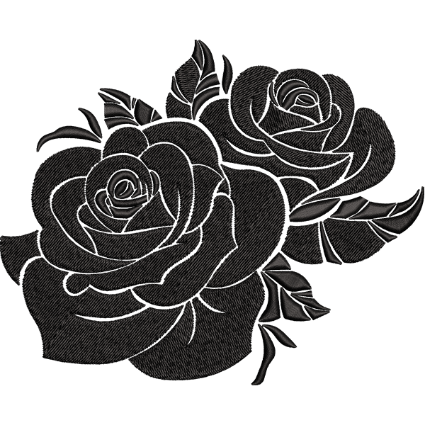 Black Flowers Design