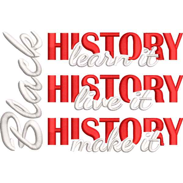 Black History Month Red
