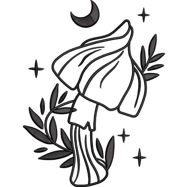 Black Mushroom Design