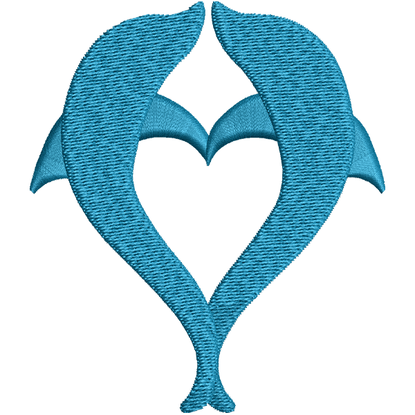 Blue Fish Embroidery Design