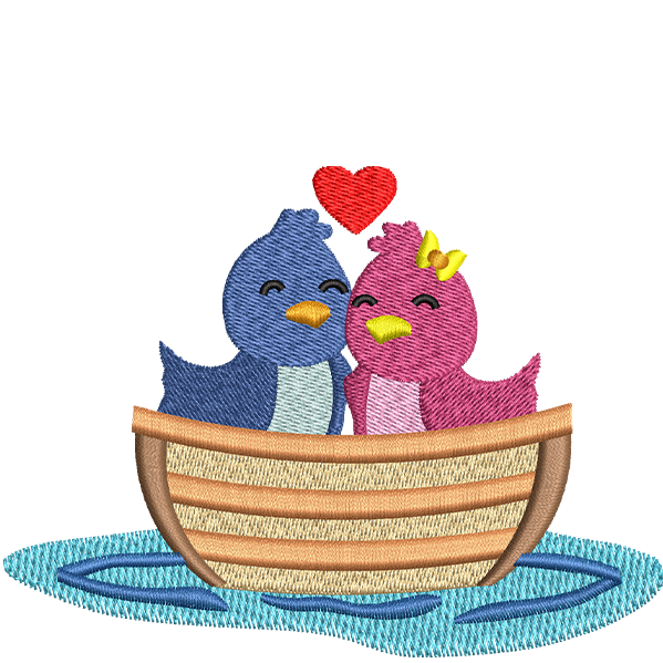 Cute Chicks in Boat