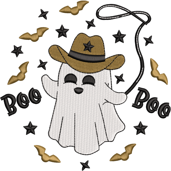 Cowboy Ghost Boo Design