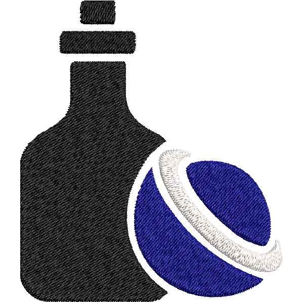 Bottle Embroidery Design