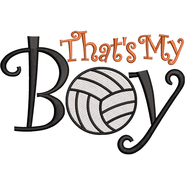 Volleyball Typography Design
