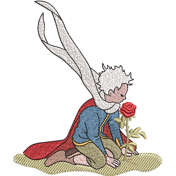 Boy With Rose Design
