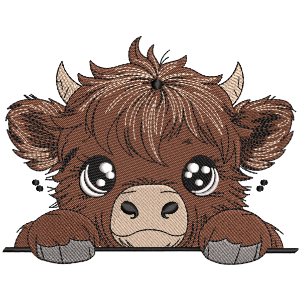 Bull face Embroidery Design