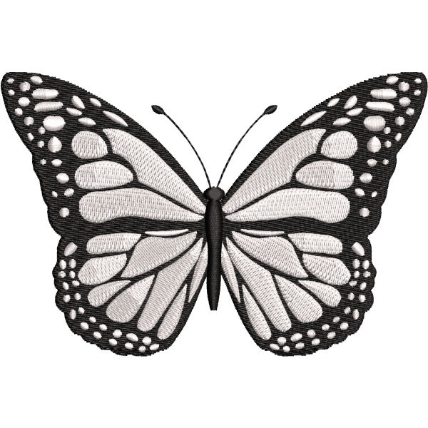 Stylish Black Butterfly Design