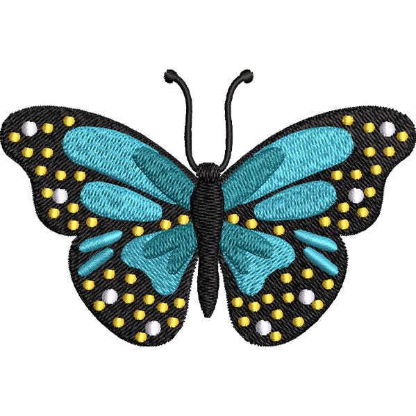 Blue Beautiful Butterfly Design