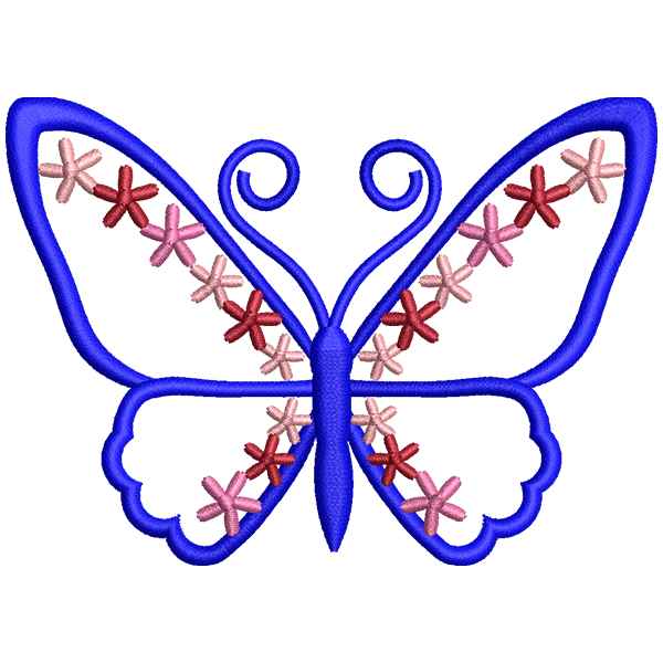 Blue Butterfly Design
