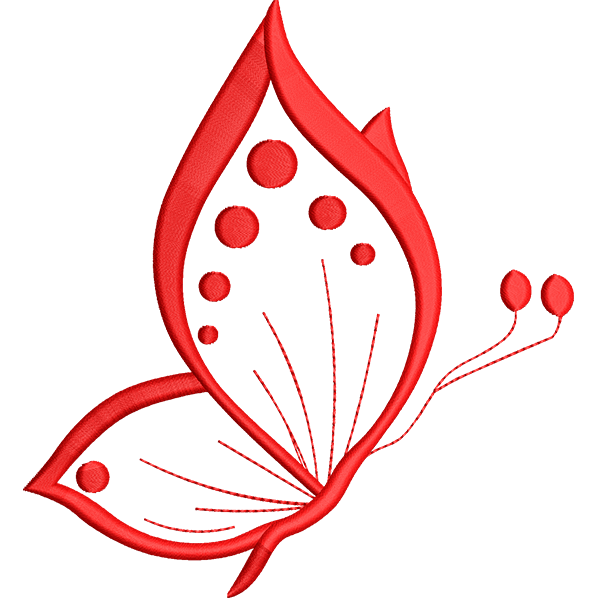 Red Little Butterfly Design