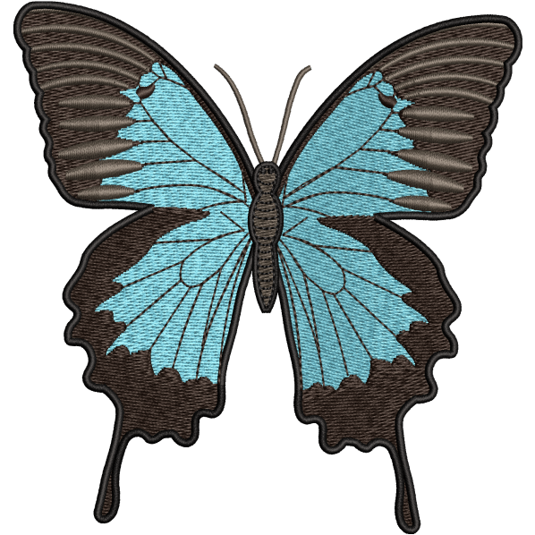 larva embroidery design