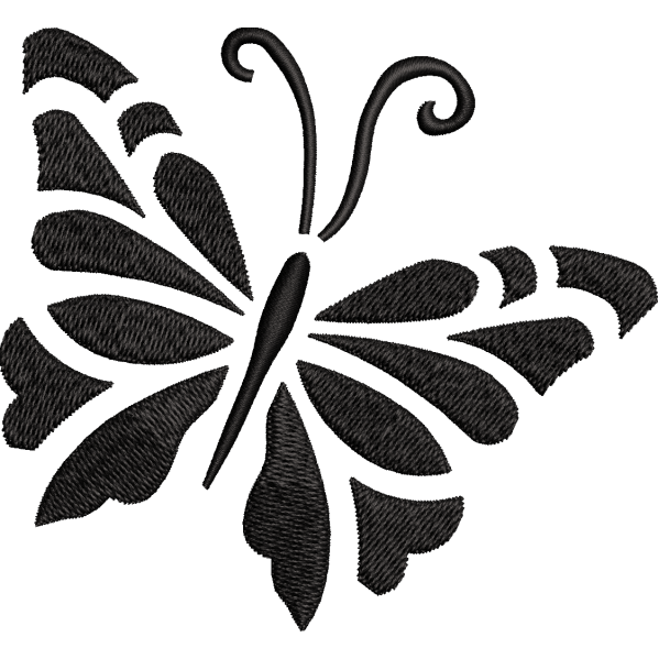Flying Butterfly Embroidery Design