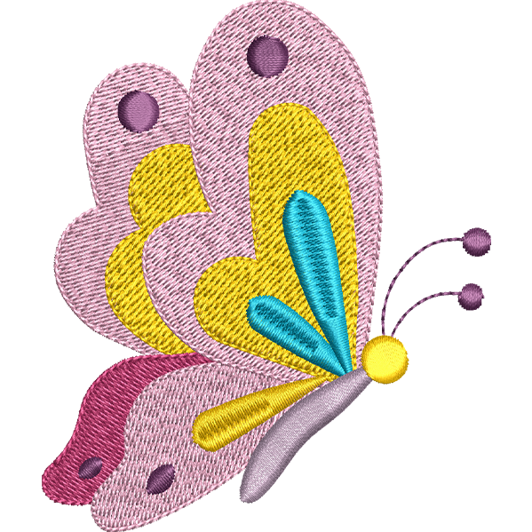 Baby Pink Butterfly Design