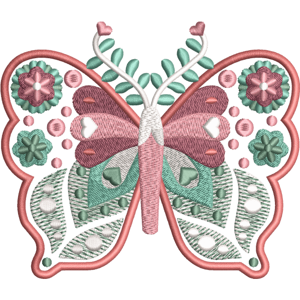 Pink FSL Butterfly