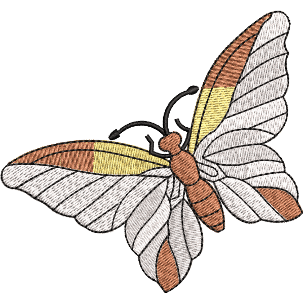 butterflying embroidery design