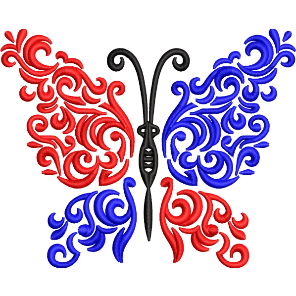 Butterfly Cross Design