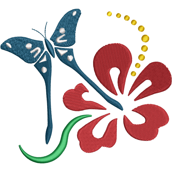 Butterfly Flower Design