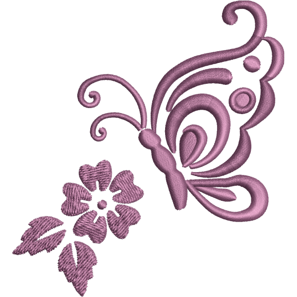 Purple Butterfly Design