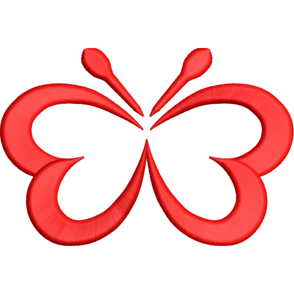 Heart Shaped Butterfly Design