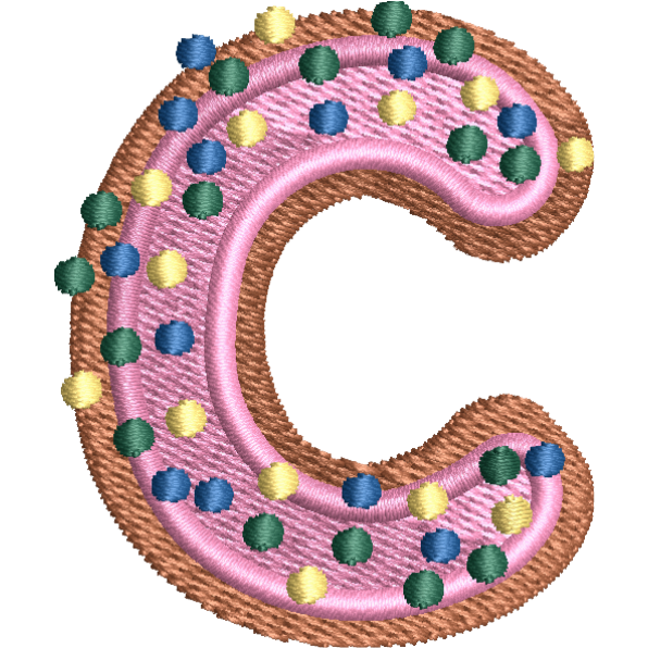 Pink Alphabet C