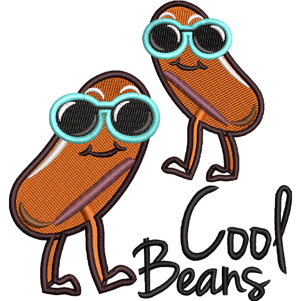 Beans Embroidery Design