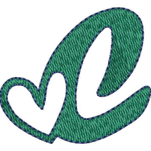 Heart Alphabet C