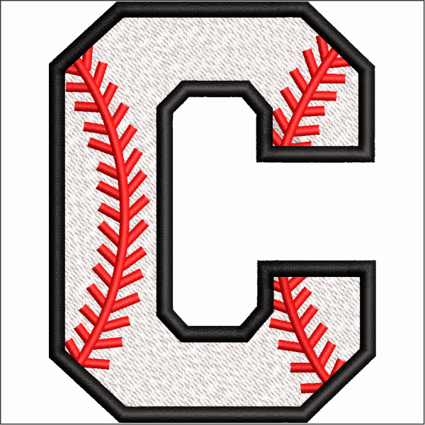 C Symbol Embroidery Design
