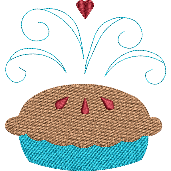 Hot Cake Embroidery Design
