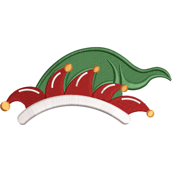 santa cap embroidery design