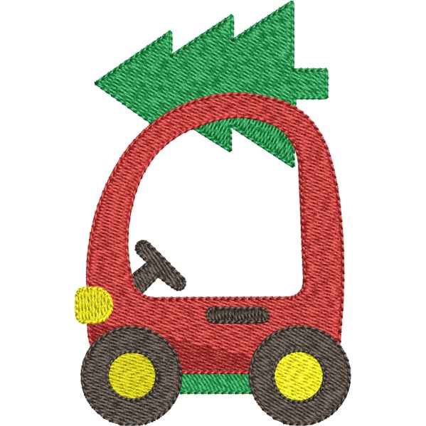 Small Car Embroidery Design