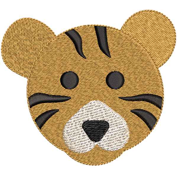 Tiger Face Cartoon Design