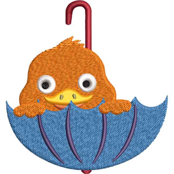 Duck In Umbrella Design