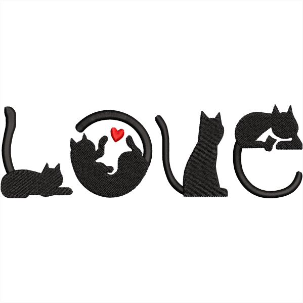 cast love embroidery design